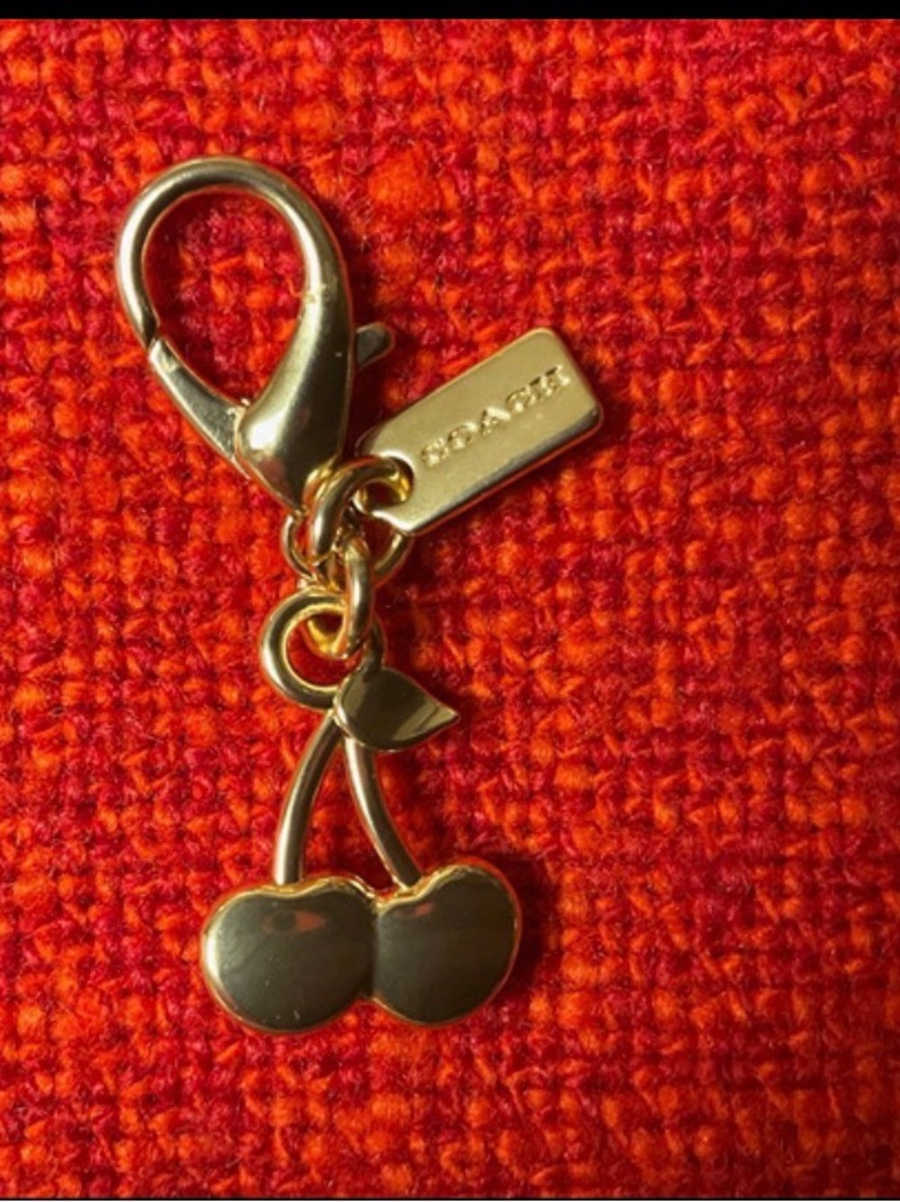❤️❤️❤️Authentic Coach tiny cherry charm/pendant ❤️❤️❤️ - Picture 2 of 2